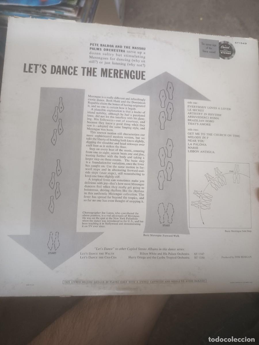Discos de vinilo: DISCO LP LET,S DANCE THE MERENGUE,( USA) - Foto 2
