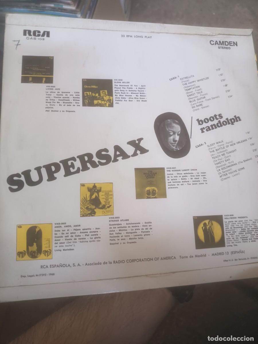 Discos de vinilo: DISCO LP SUPERSAXO,( BOOTS RANDOLPH) - Foto 2