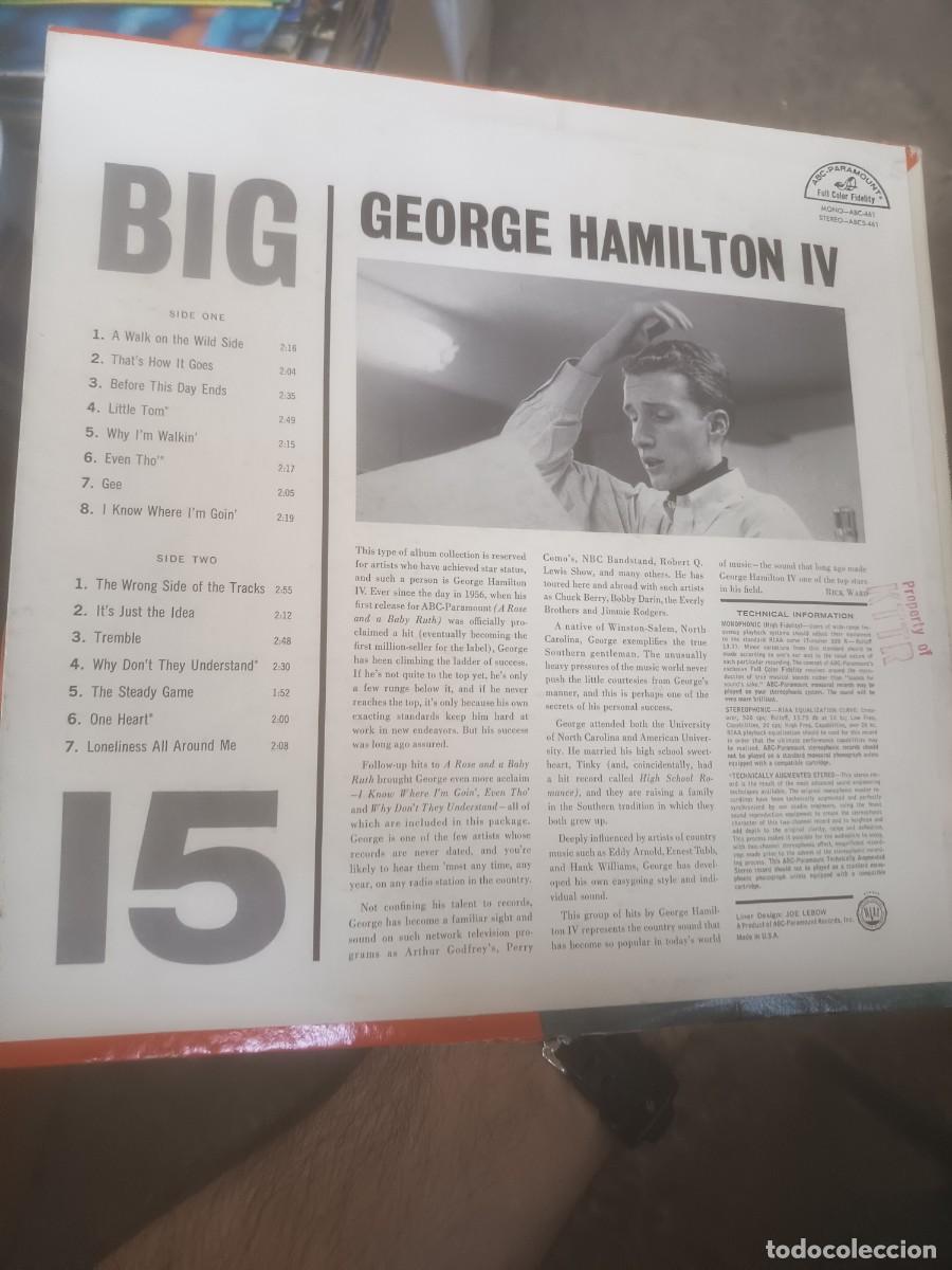 Discos de vinilo: DISCO LP GEORGE HAMILTON IV,( USA) - Foto 2