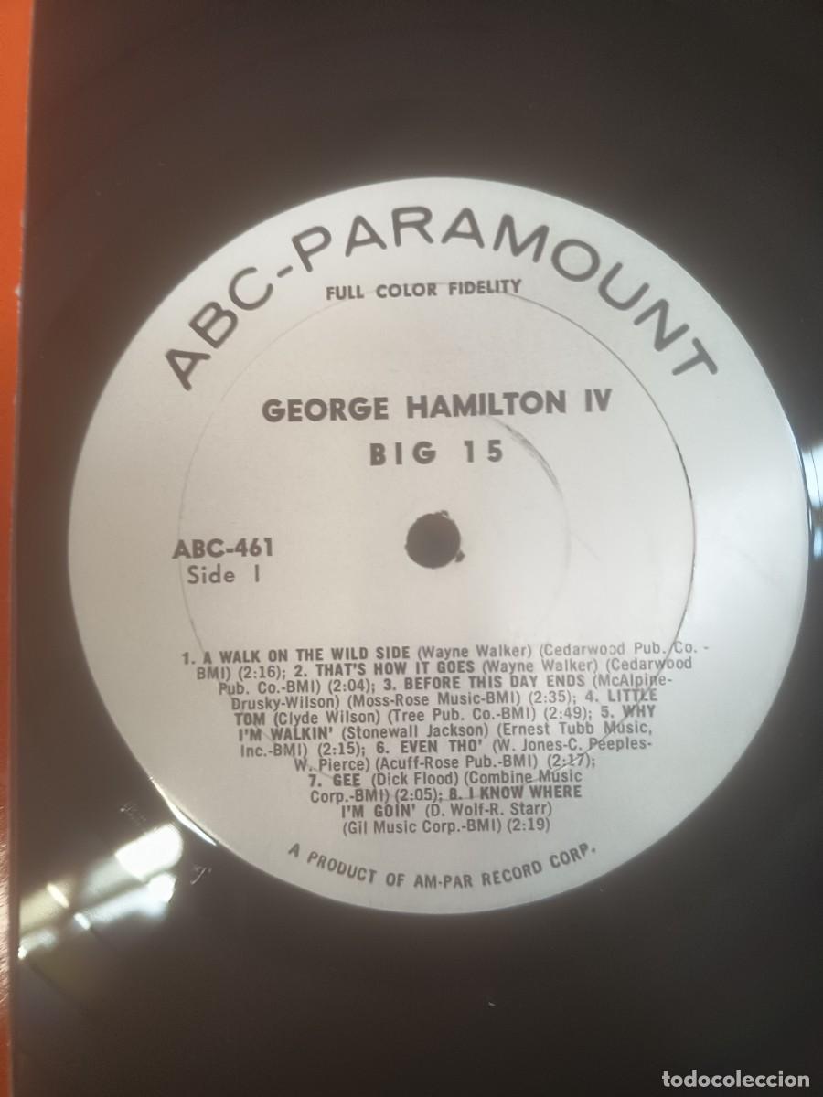 Discos de vinilo: DISCO LP GEORGE HAMILTON IV,( USA) - Foto 3