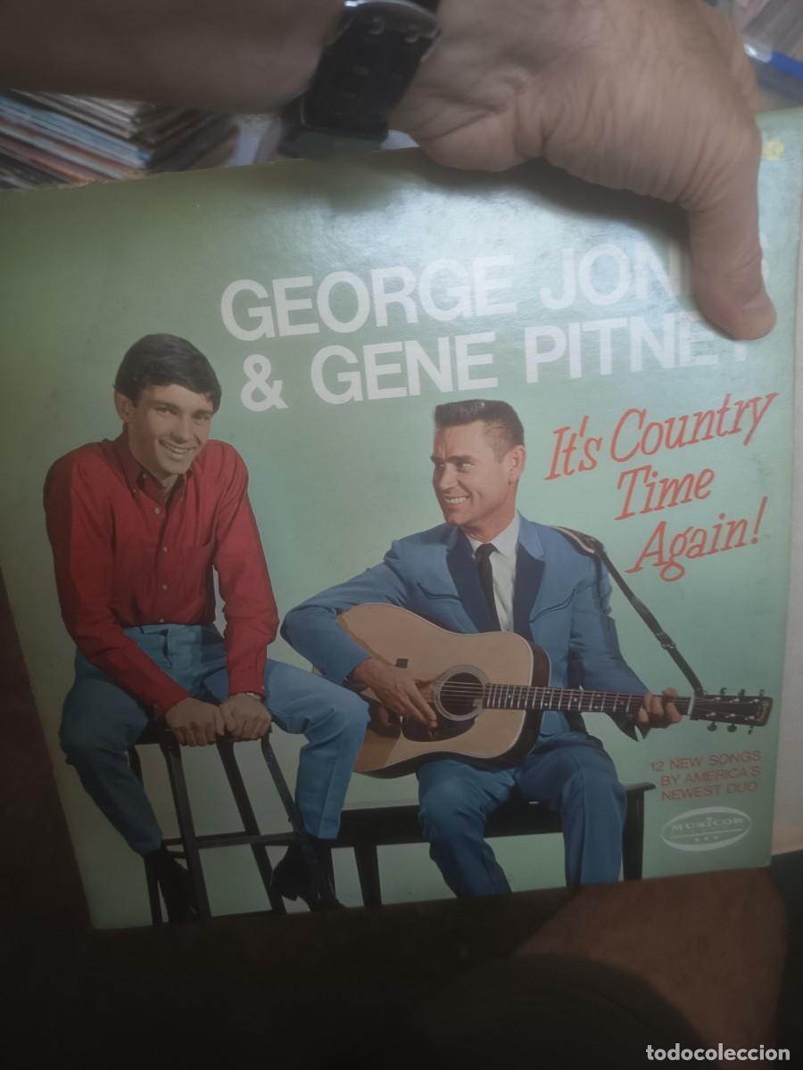 Discos de vinilo: DISCO LP GEORGE JONES & GENE PITNEY,USA)