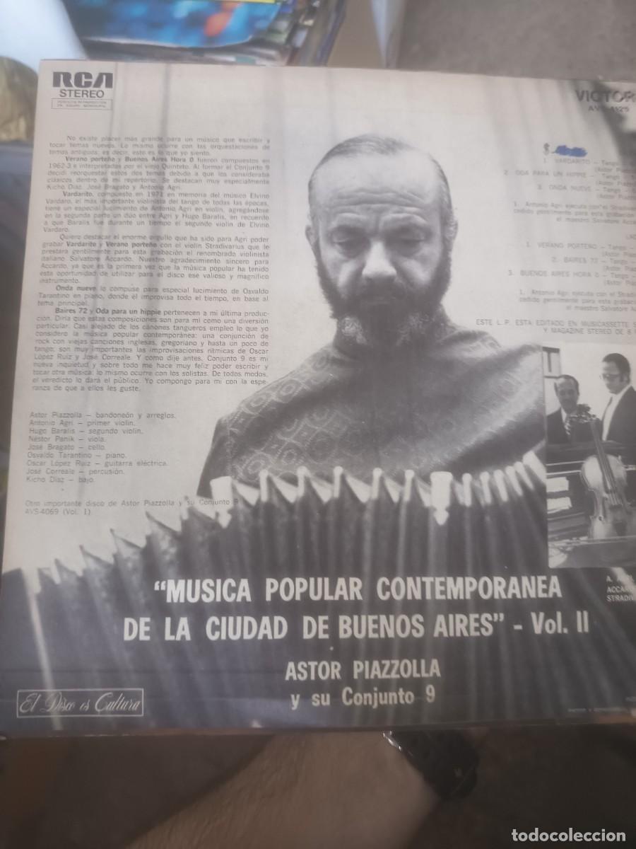 Discos de vinilo: DISCO LP ASTOR PIAZZOLA, CONJUNTO 9 - Foto 2