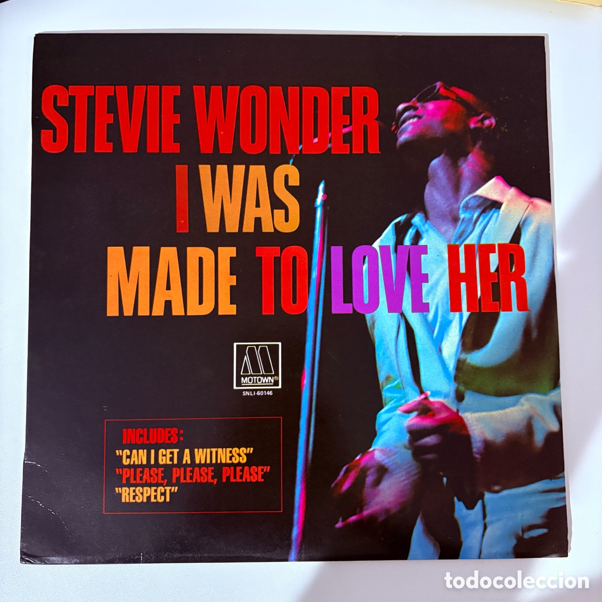 Discos de vinilo: lp Stevie Wonder &ndash; I Was Made To Love Her edicion espa&ntilde;ola de 1984