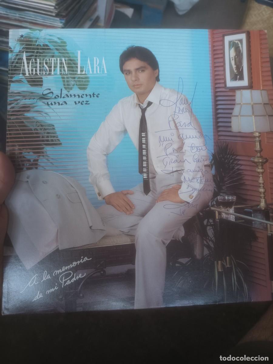 Discos de vinilo: DISCO LP AGUSTIN LARA ,( FIRMADO POR EL PROPIO CANTANTE)