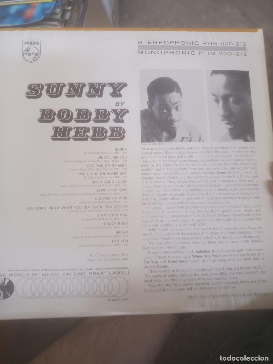 Discos de vinilo: DISCO LP SUNNY BOBBY HEBB,( USA) - Foto 2