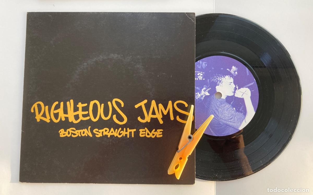 Discos de vinilo: Righteous Jams &ndash; Boston Straight Edge Ep vinilo hardcore punk AM Records