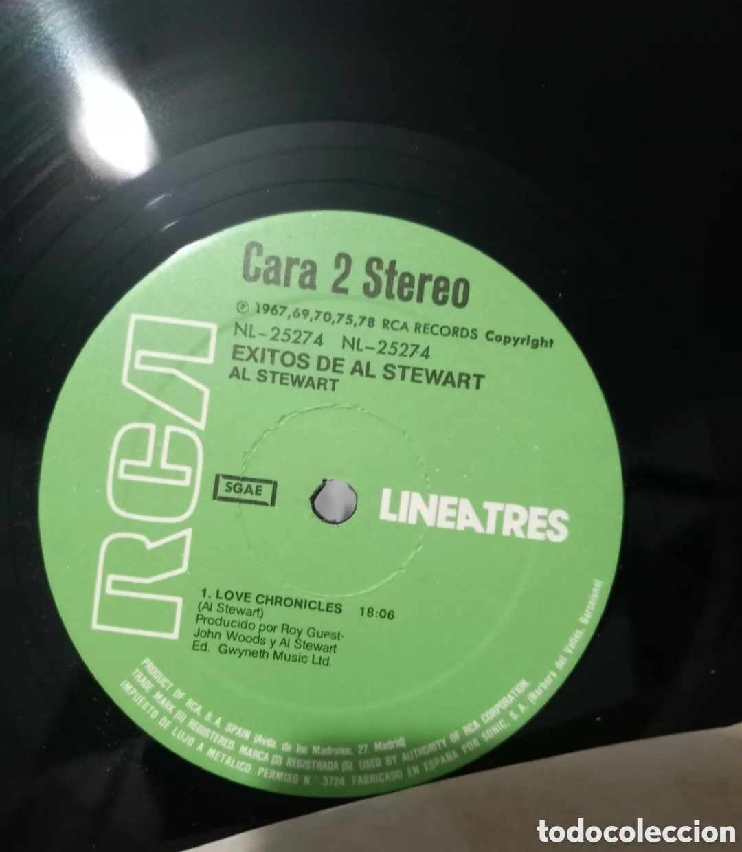 Discos de vinilo: LP Al Stewart - &Eacute;xitos de Al Stewart - Foto 3