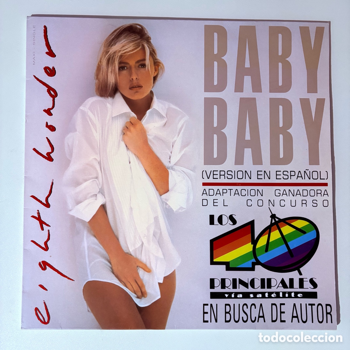 Discos de vinilo: maxi 12'' Eighth Wonder &ndash; Baby Baby (Versi&oacute;n En Espa&ntilde;ol) edicion espa&ntilde;ola de 1989
