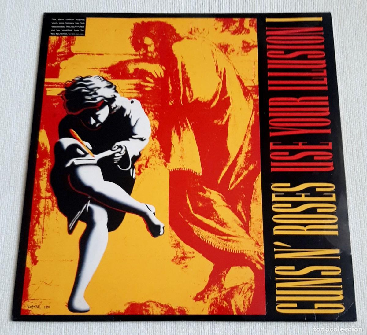 Discos de vinilo: Doble disco de vinilo Guns N' Roses - Use Your Illuision I (2 LP) - Geffen Records - Espa&ntilde;a 1991