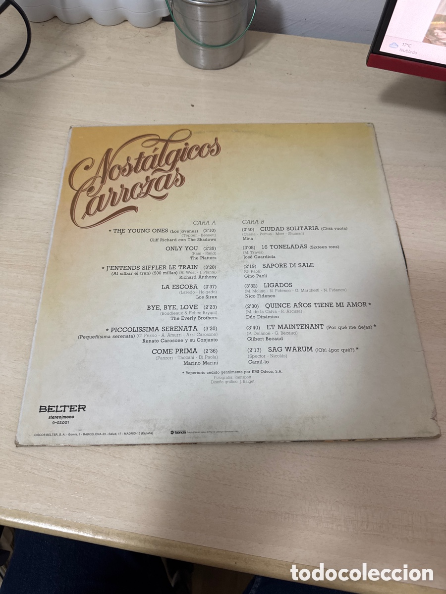 Discos de vinilo: DISCO VINILO NOSTALGICOS CARROZAS 1981 - Foto 4
