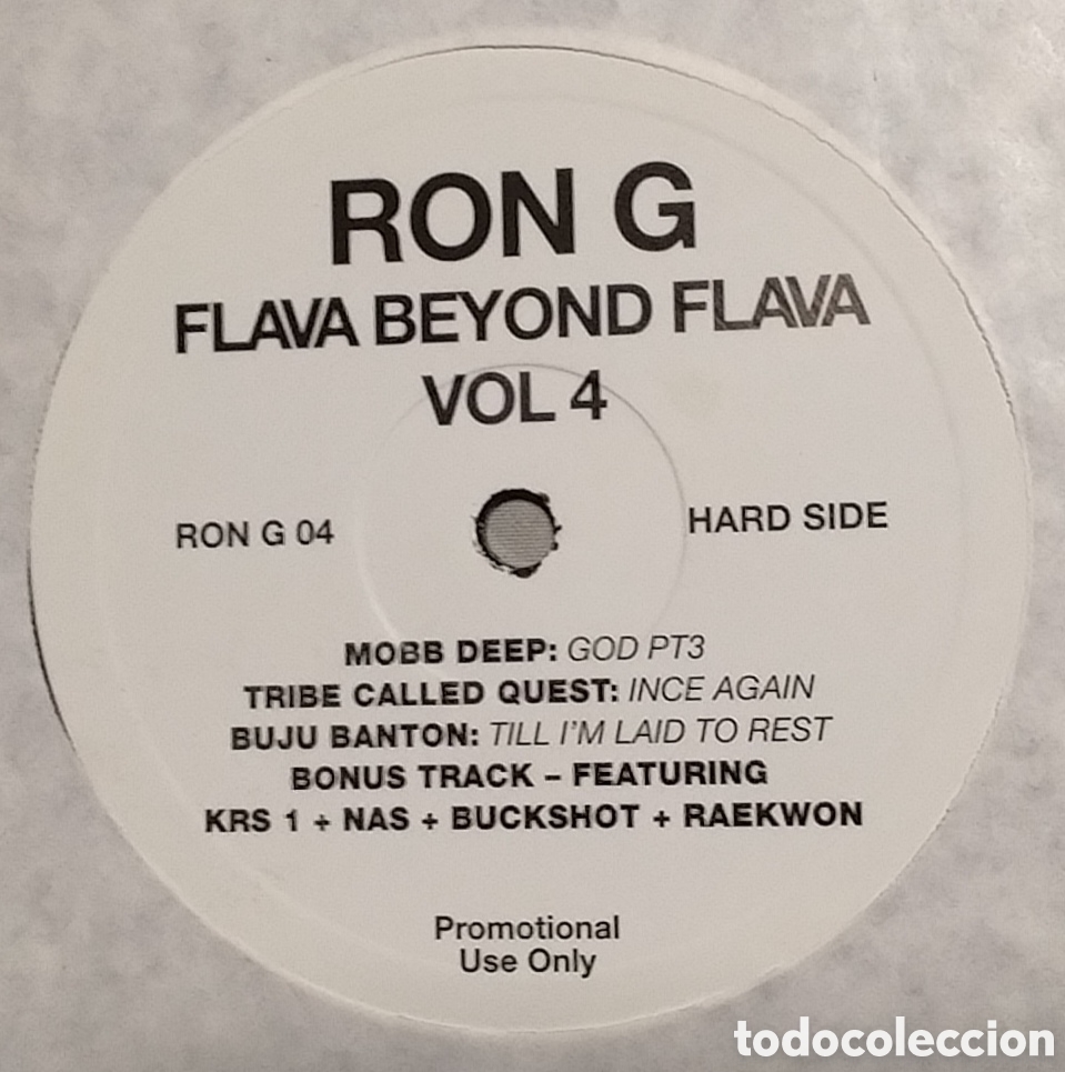 Discos de vinilo: LP RON G - Flava Beyond Flava - VOL 4 - RON G 04 - PROMO (-/NM)