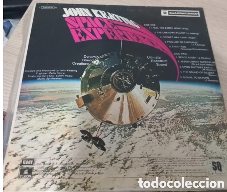 Discos de vinilo: LP John Keating Space Experience 1973 - Foto 2