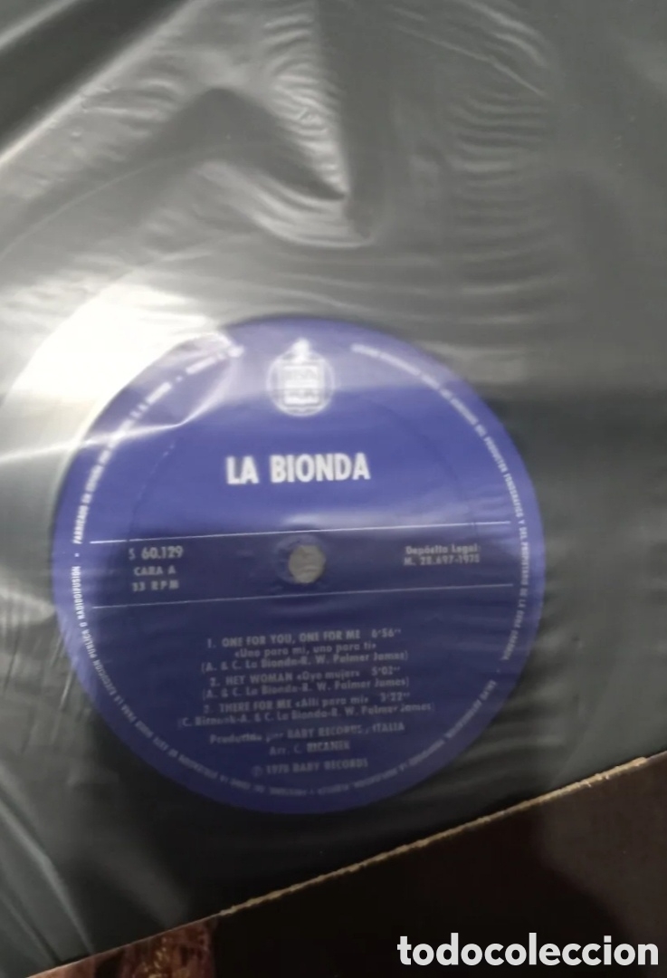 Discos de vinilo: LP La Bionda Italo Disco 1978 - Foto 4