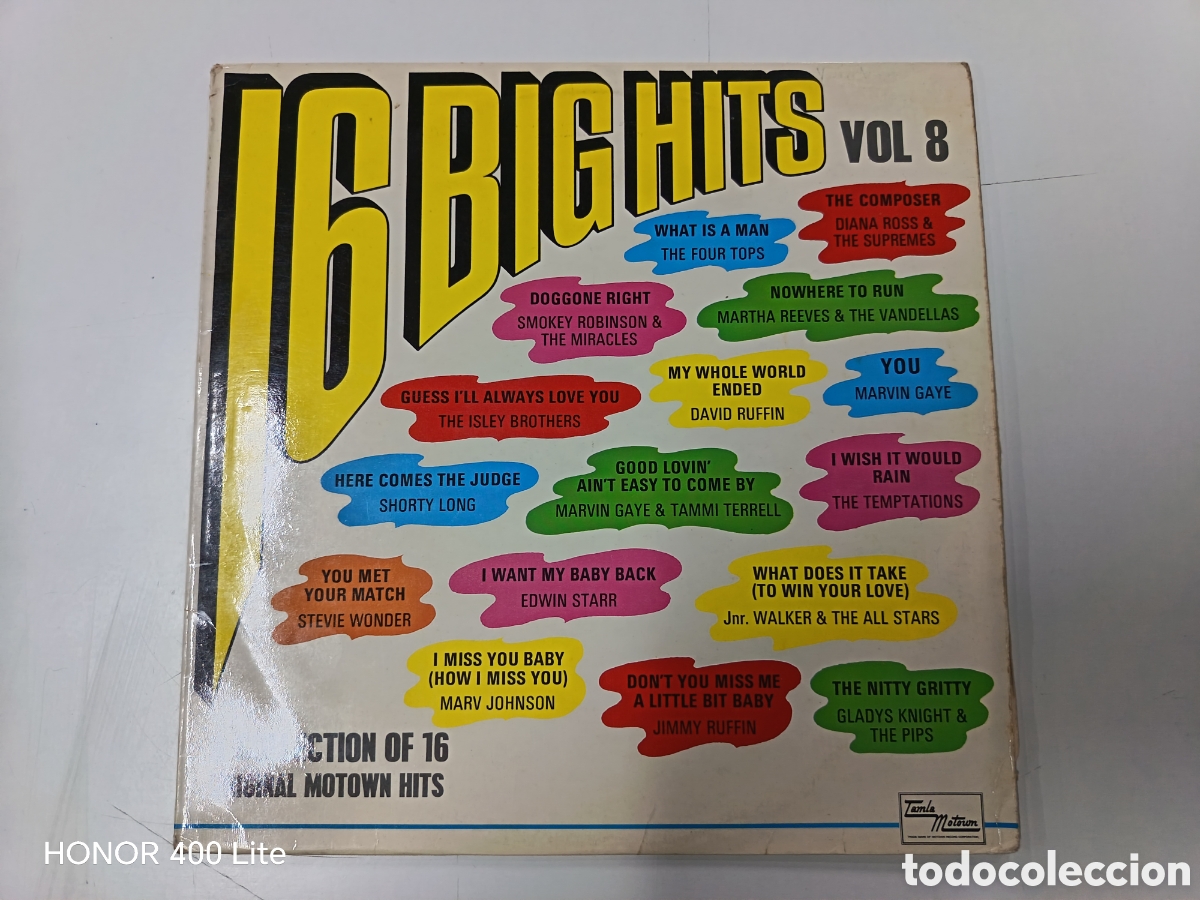 Discos de vinilo: Vinilo 16 Big Hits Vol. 8 Motown