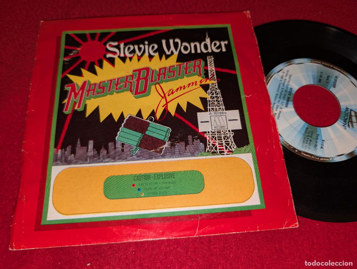 Discos de vinilo: STEVIE WONDER Master blaster DUB/Jammin 7'' SINGLE 1980 Motown ESPA&Ntilde;A SPAIN