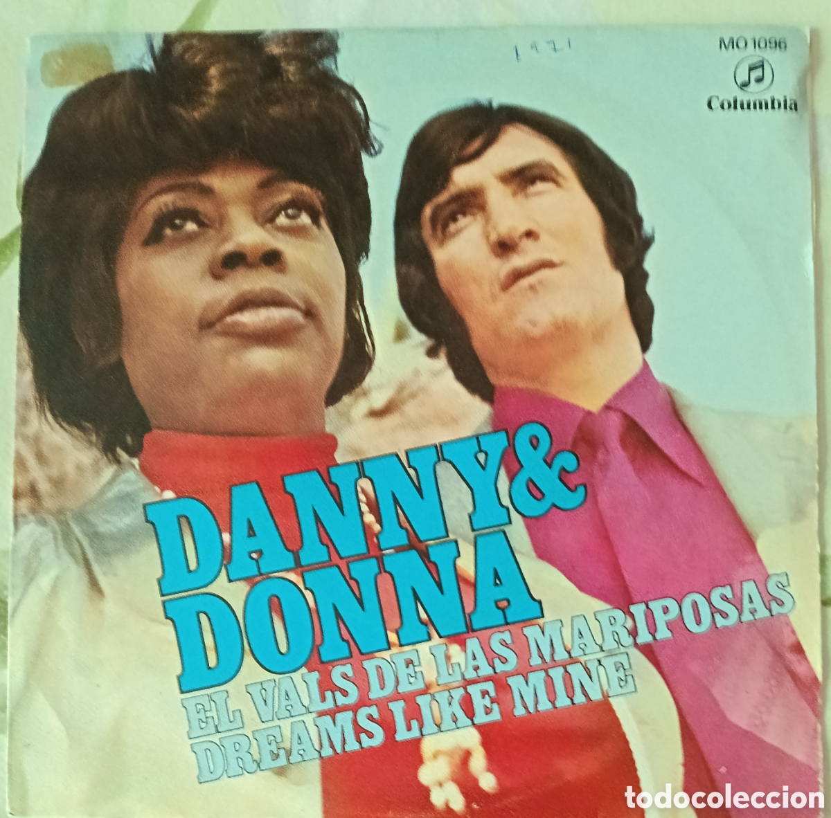 Discos de vinilo: Donna Hightower y Danny Daniel single sello Columbia editado en Espa&ntilde;a a&ntilde;o 1971.
