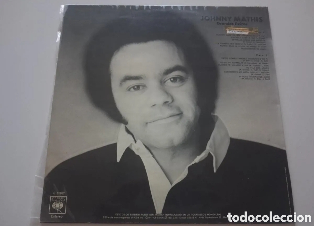 Discos de vinilo: Johnny Mathis Grandes Exitos Vinilo LP - Foto 2