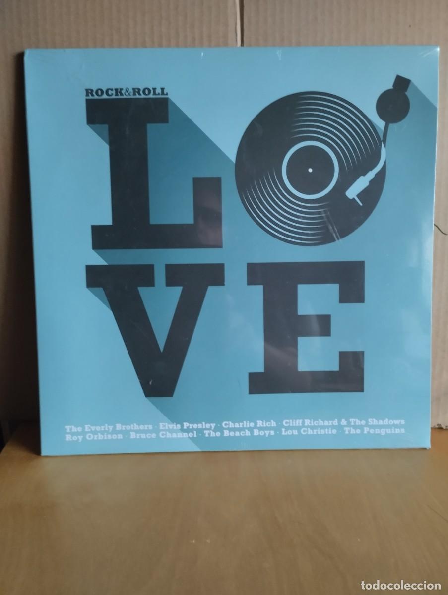 Discos de vinilo: ROCK AND ROLL LOVE ------ E.PRESLEY,EVERLY BROS.,MARCELS,R.VALENS,F.AVALON......- NUEVO