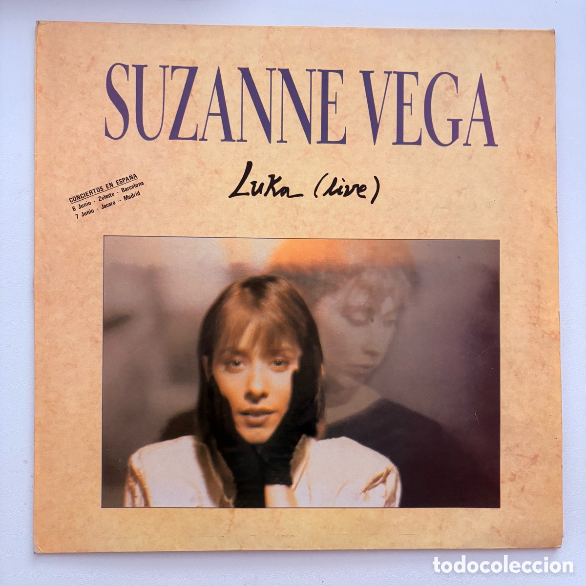 Discos de vinilo: maxi 12'' Suzanne Vega &ndash; Luka (Live) edicion promo espa&ntilde;ola de 1989
