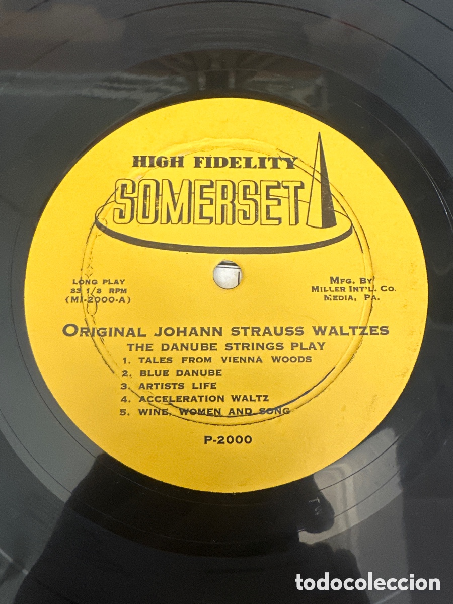 Discos de vinilo: JOHANN STRAUSS WALTZES. THE DANUBE STRINGS - Foto 3