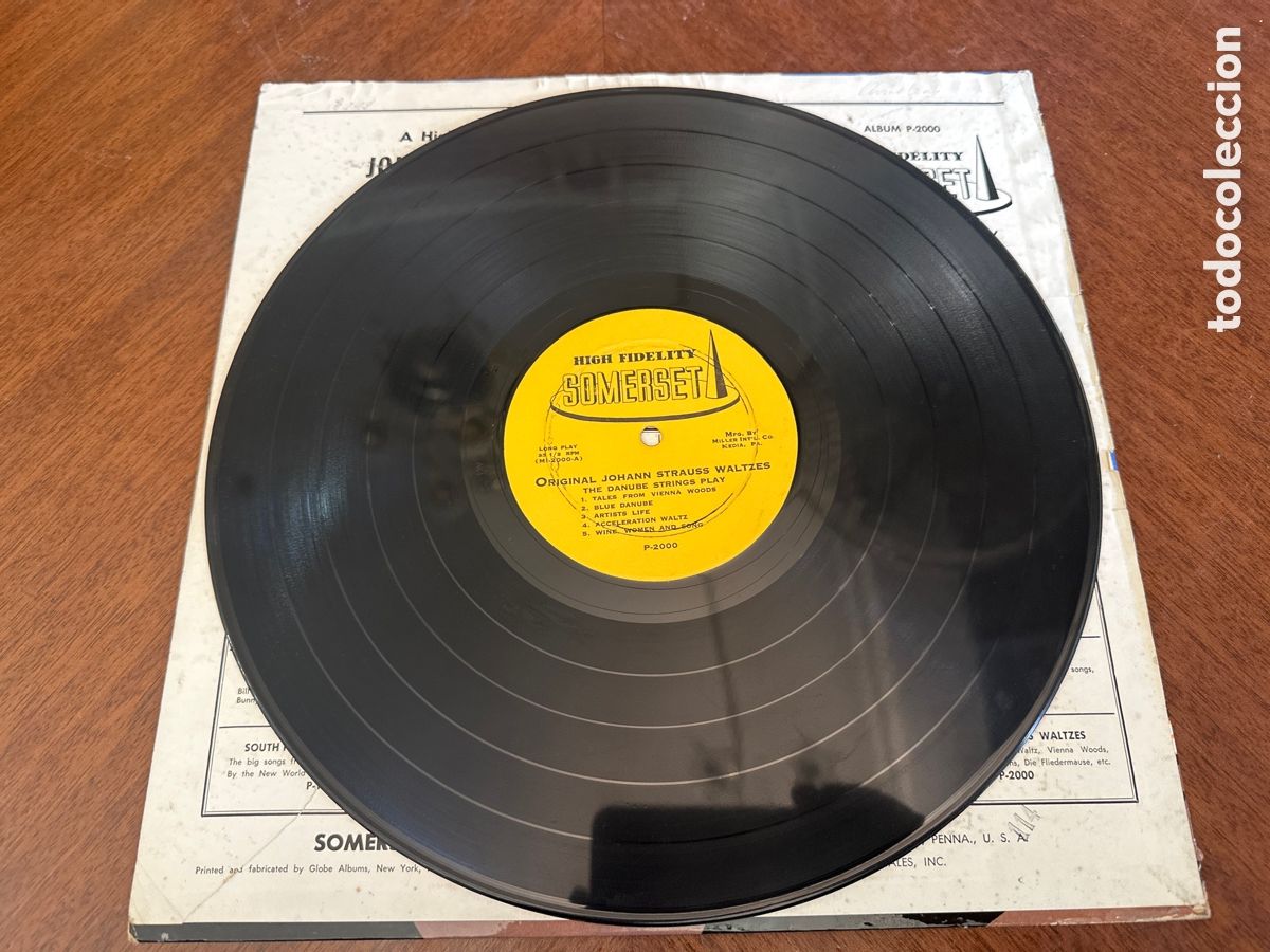 Discos de vinilo: JOHANN STRAUSS WALTZES. THE DANUBE STRINGS - Foto 4