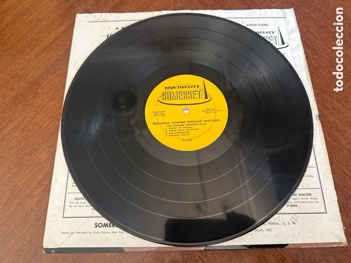 Discos de vinilo: JOHANN STRAUSS WALTZES. THE DANUBE STRINGS - Foto 5