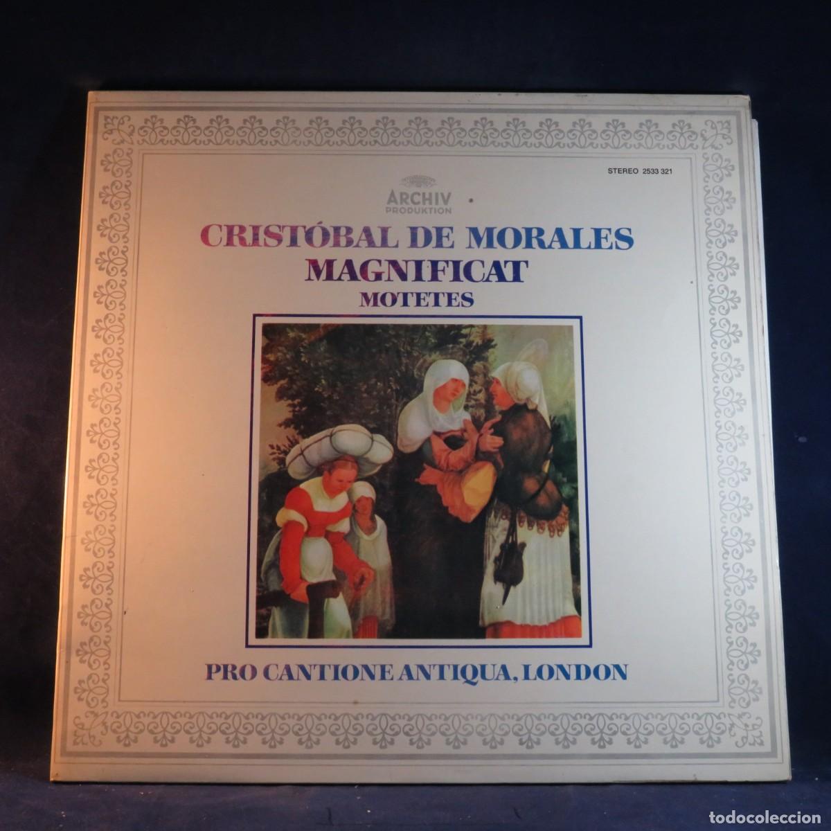Discos de vinilo: CRIST&Oacute;BAL DE MORALES - PRO CANTIONE ANTIQUA, LONDON* &ndash; MAGNIFICAT / MOTETTEN &middot; MOTETS - LP