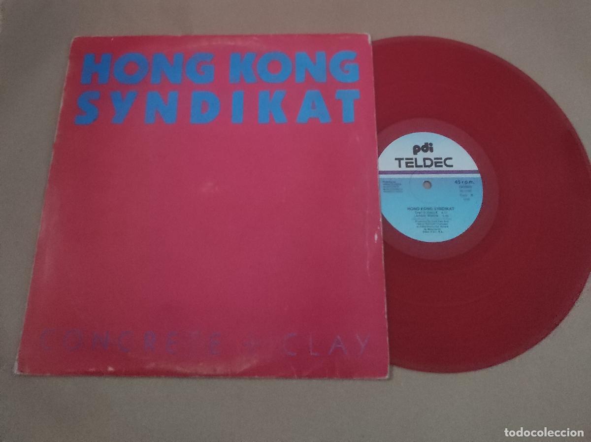 Discos de vinilo: HONG KONG SYNDIKAT CONCRETE + CLAY-MAXI-ESPA&Ntilde;A-VINILO ROJO-