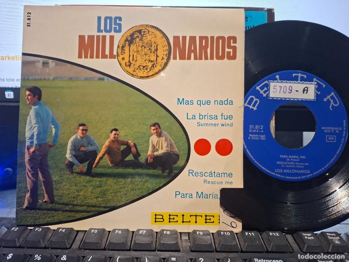 Discos de vinilo: LOS MILLONARIOS - RESCATAME - VERSION COVER DE RESCUE ME DE FONTELLA BASS - EP DE VINILO C-72