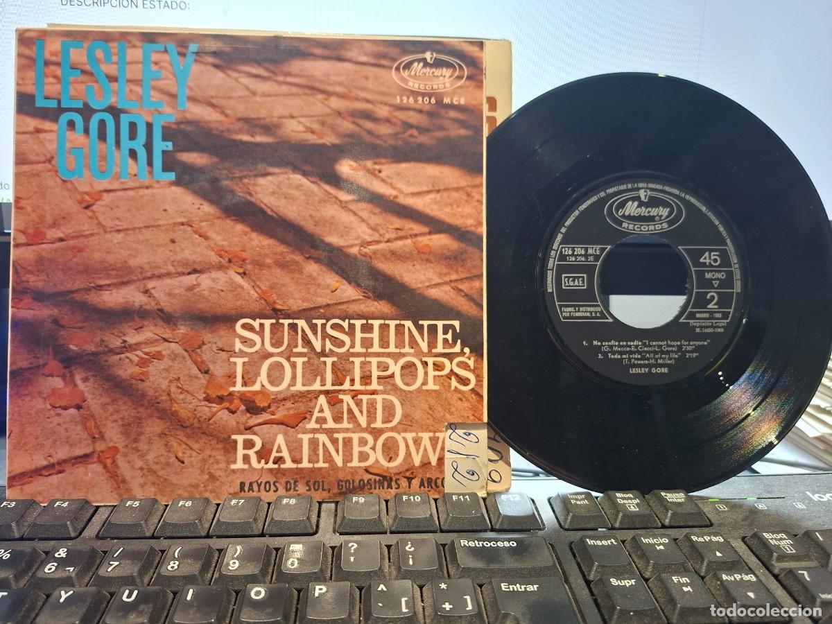 Discos de vinilo: LESLEY GORE - SUNSHINE LOLLIPOPS AND RAINBOWS - EP DE VINILO C-72
