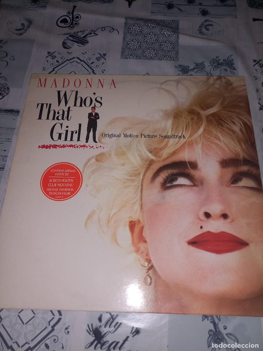 Discos de vinilo: MADONNA WHO'S THAT GIRL ORIGINAL MOTION PICTURE SOUNDTRACK EDICION ESPA&Ntilde;OLA