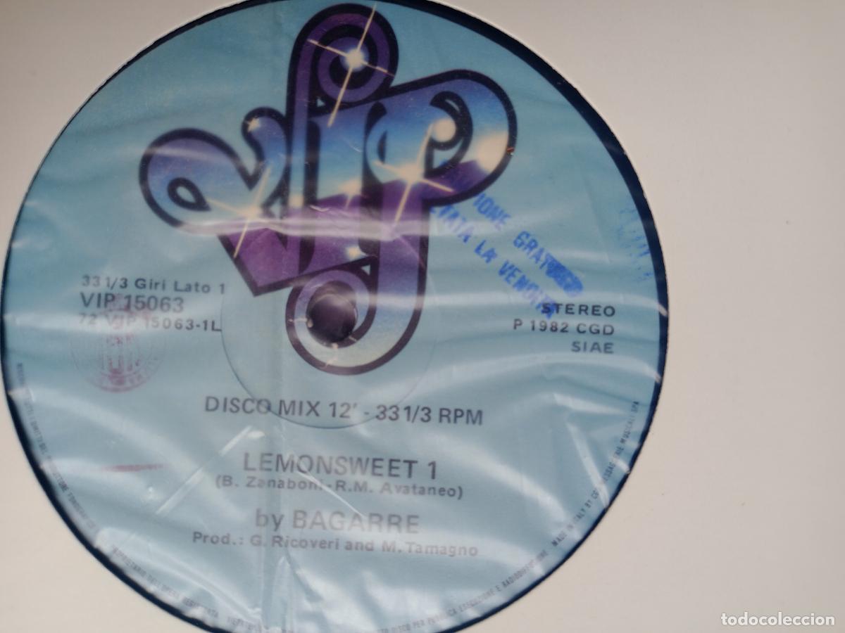 Discos de vinilo: Bagarre &ndash; Lemonsweet - MAXI VIP 1982 - ITALODISCO ELECTRONICA - PARECE SIN ESTRENAR