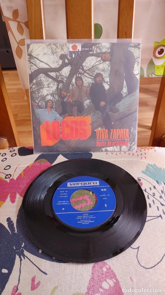 Discos de vinilo: LOCOS-SINGLE VIVA ZAPATA - Foto 1