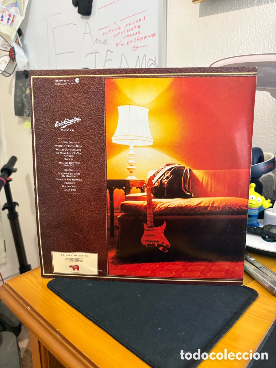 Discos de vinilo: Disco de vinilo &bull; Eric Clapton - Backless &bull; Rso R&eacute;cords 1978 - Foto 2