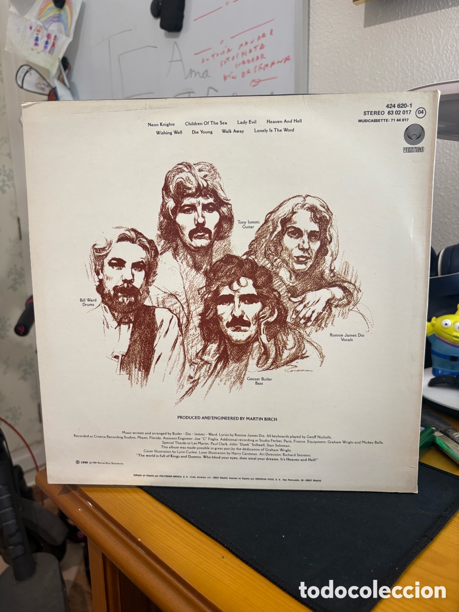 Discos de vinilo: Disco vinilo &bull; Black Sabbath - Heaven and hell - Foto 2