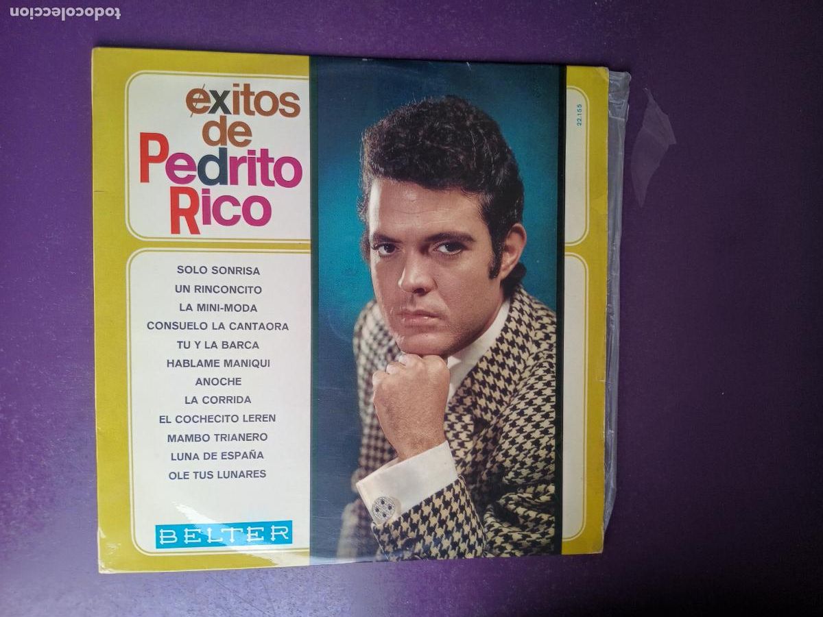 Discos de vinilo: Exitos De Pedrito Rico - LP BELTER 1968 - COPLA GAY 60'S - CANCION ESPA&Ntilde;OLA POP - POCO USO