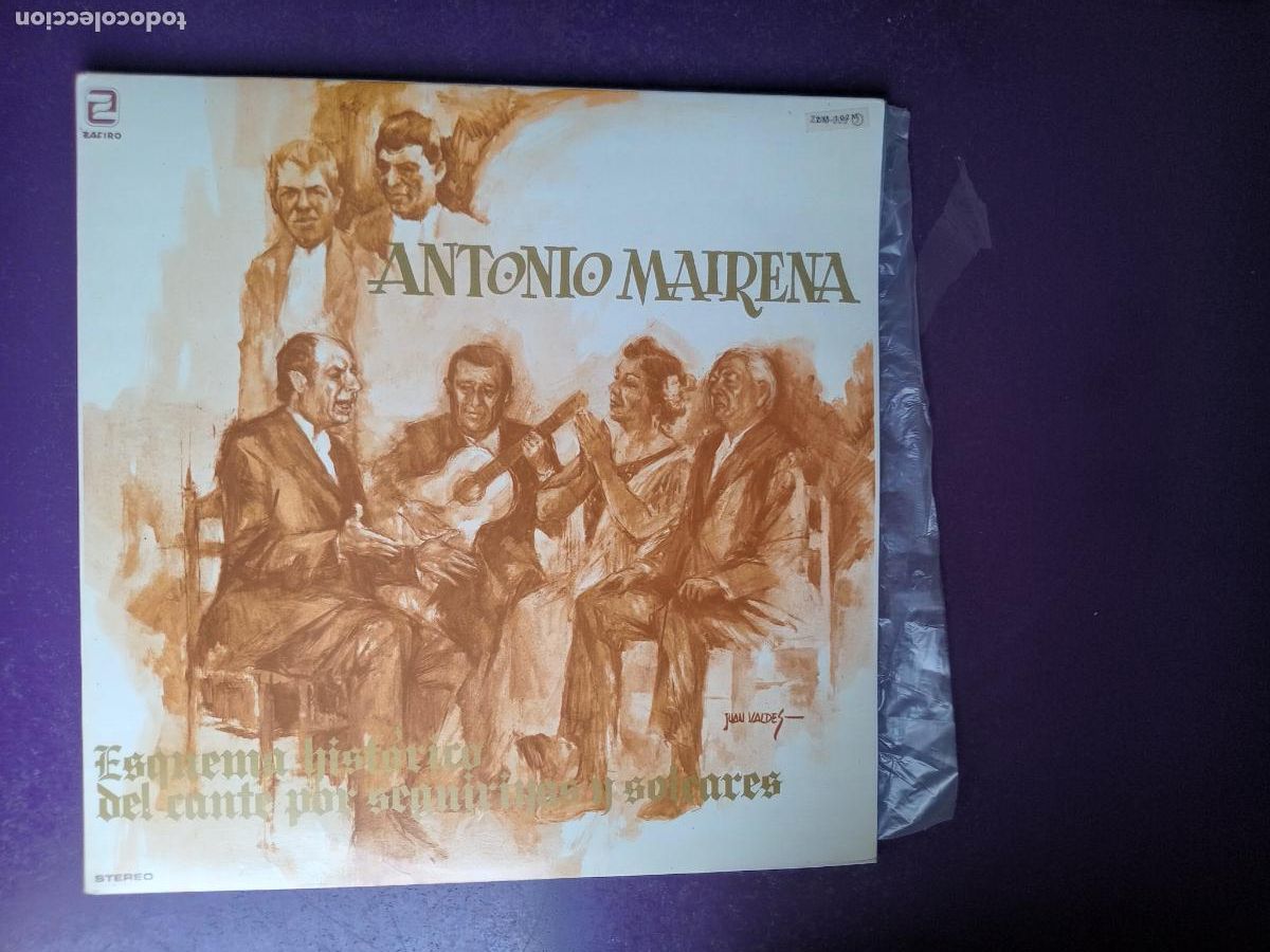 Discos de vinilo: Antonio Mairena &ndash; Esquema Historico Cante Por Seguiriyas Y Soleares - DOBLE LP ZAFIRO 1985, FLAMENCO