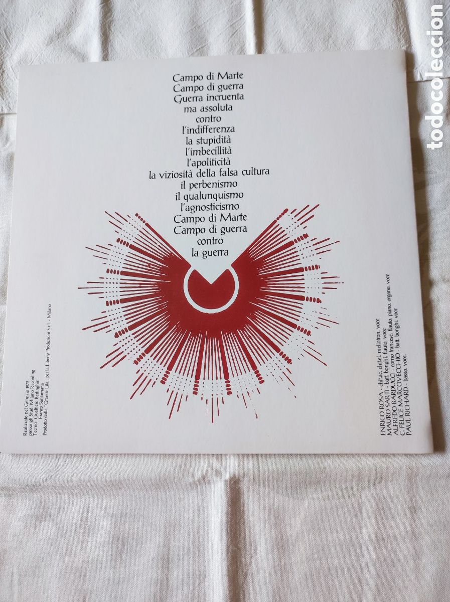 Discos de vinilo: CAMPO DI MARTE - CAMPO DI MARTE (PROGRESIVO) - Foto 2