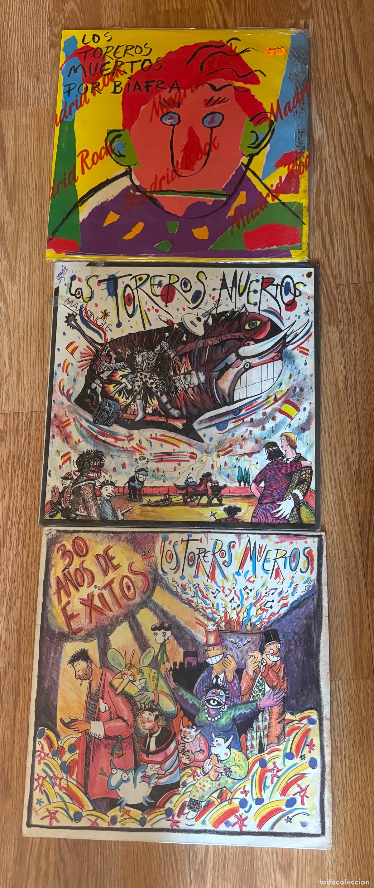 Discos de vinilo: Tres vinilos de Los Toreros muertos - Foto 1