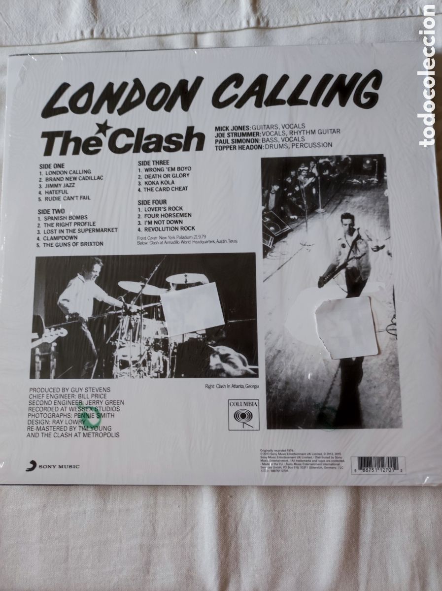 Discos de vinilo: THE CLASH - LONDON CALLING - Foto 2