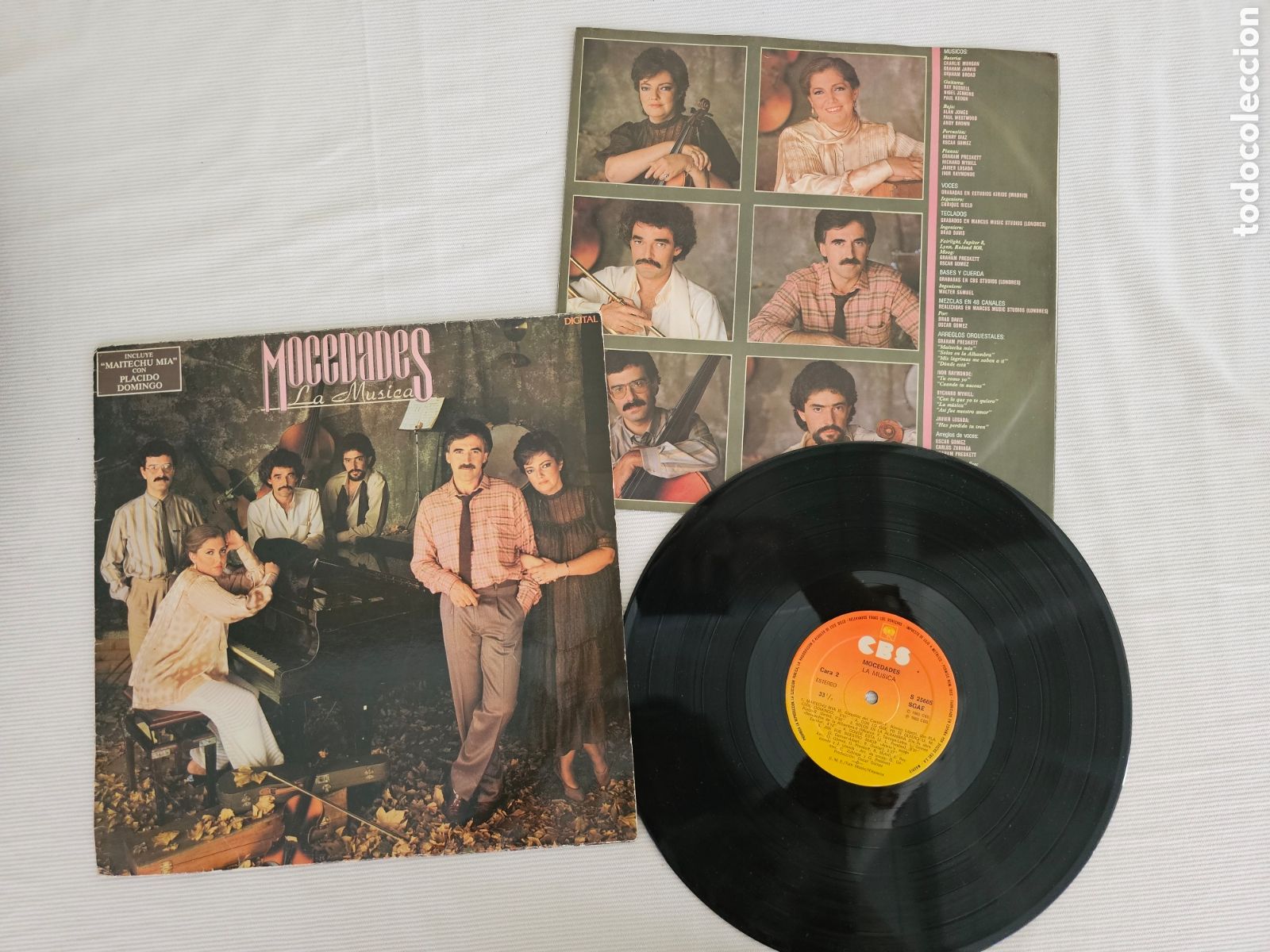 Discos de vinilo: Mocedades, La M&uacute;sica, LP vinilo, CBS 1983 - Foto 3