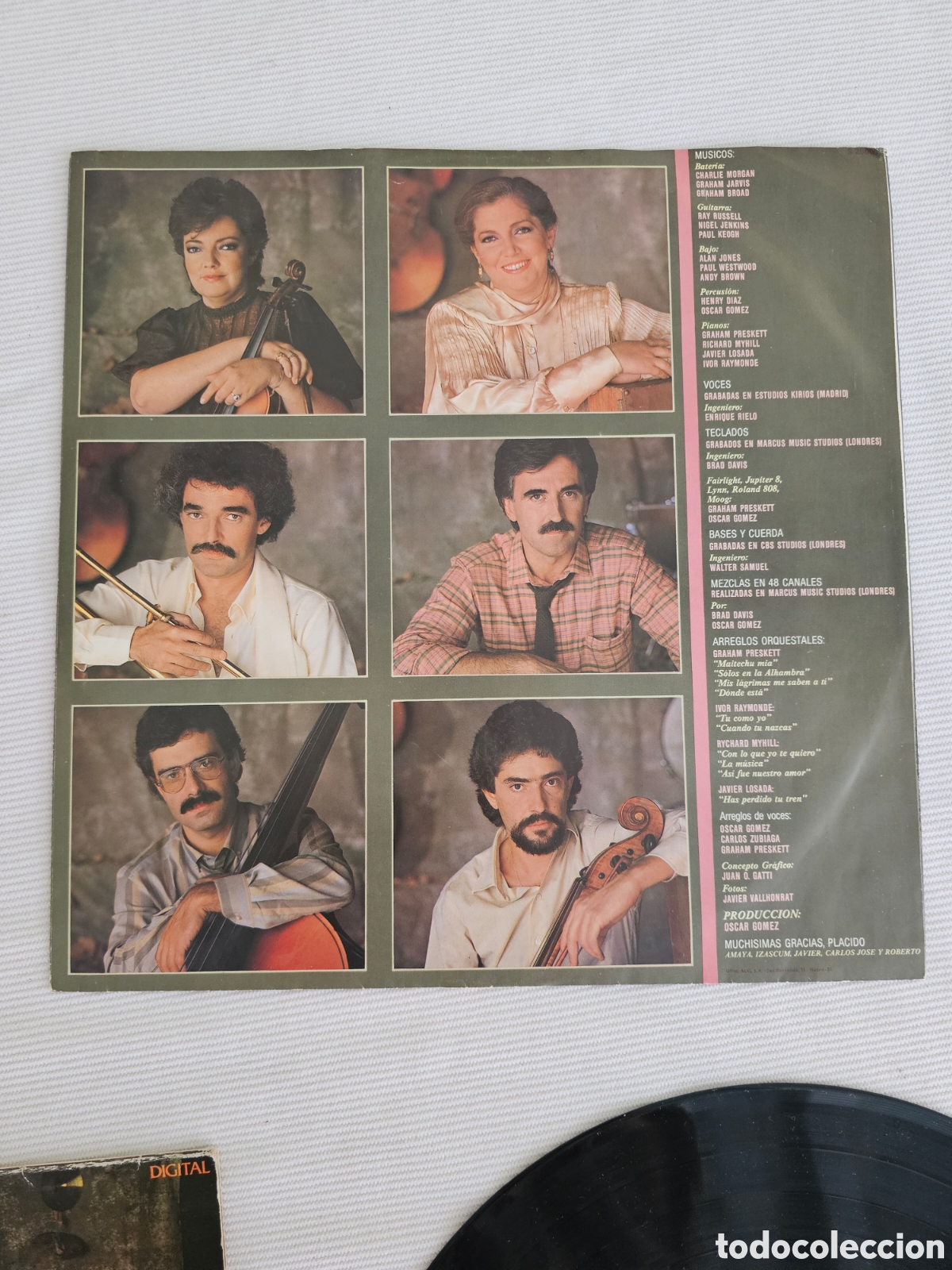 Discos de vinilo: Mocedades, La M&uacute;sica, LP vinilo, CBS 1983 - Foto 6