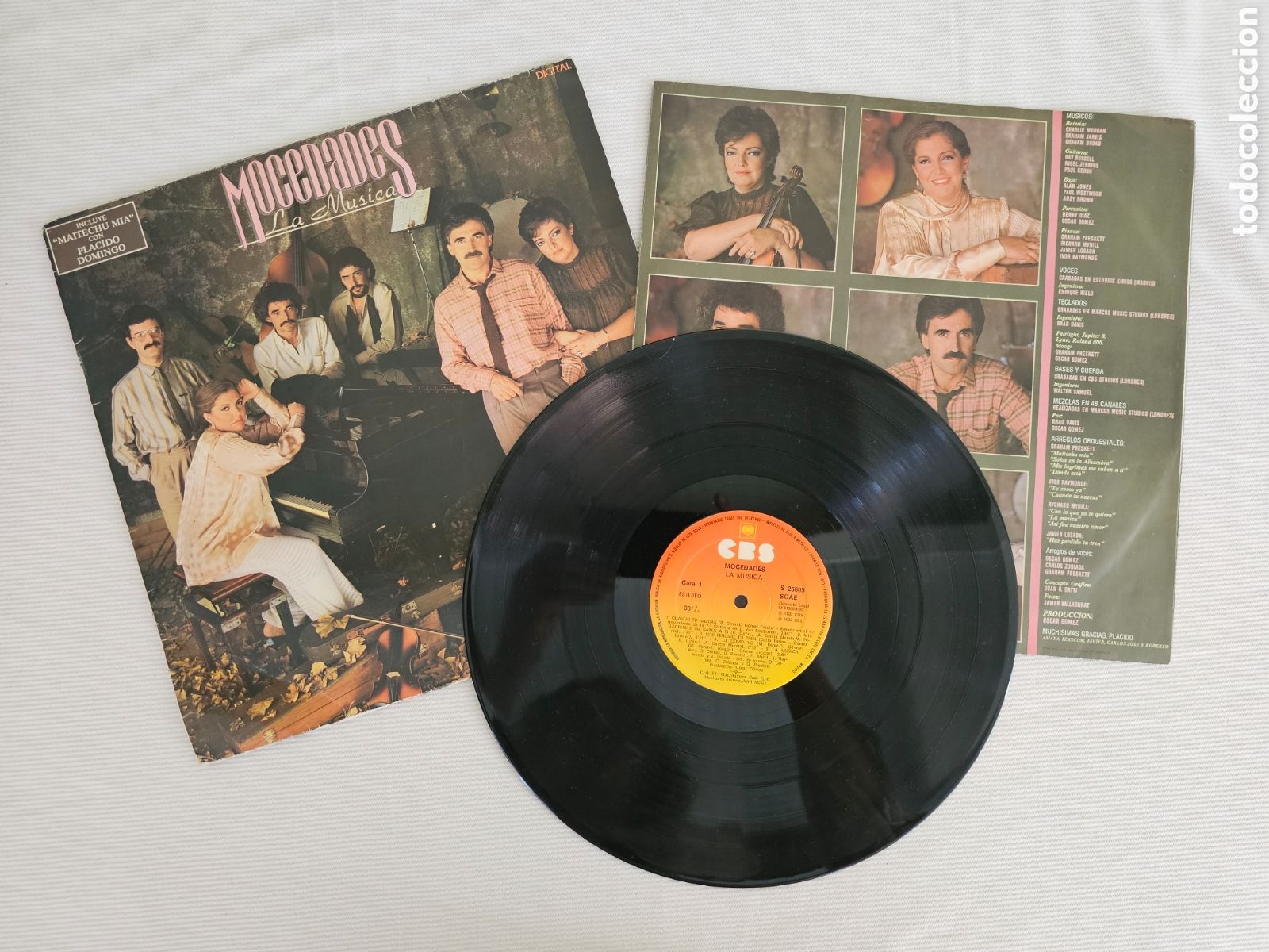 Discos de vinilo: Mocedades, La M&uacute;sica, LP vinilo, CBS 1983 - Foto 8