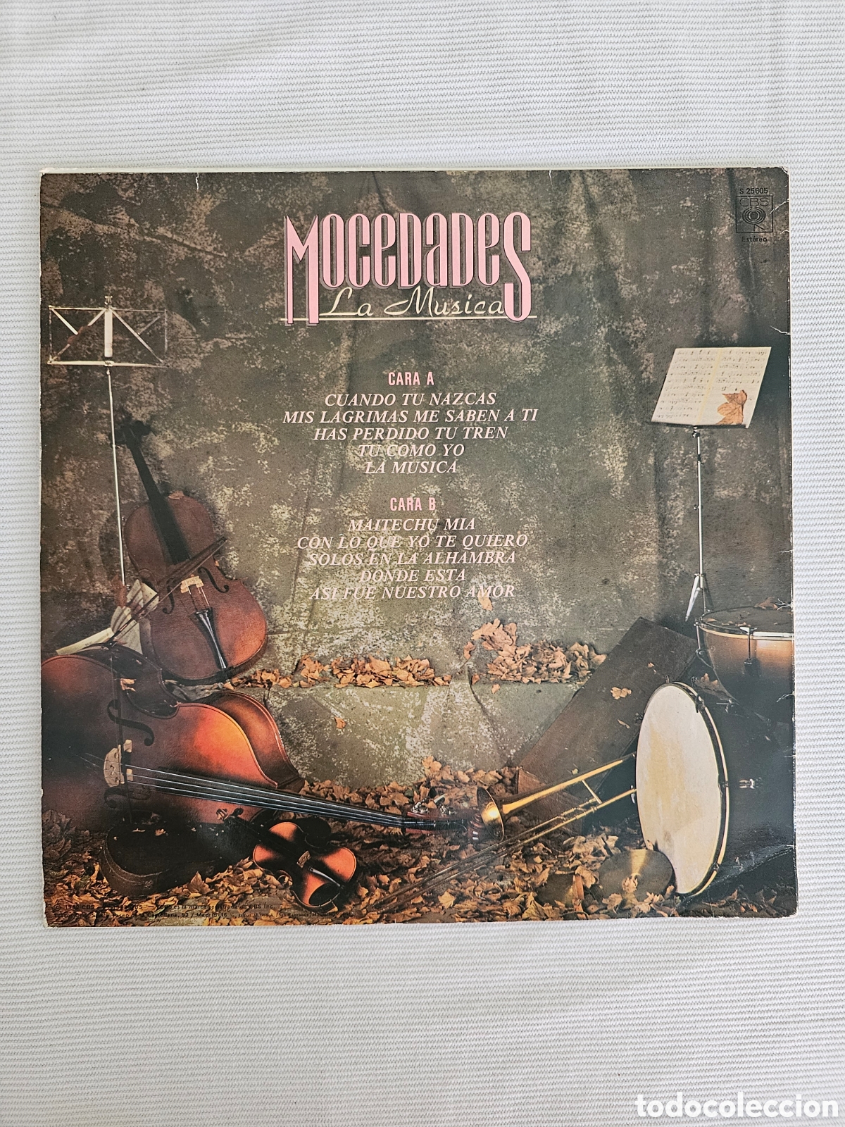 Discos de vinilo: Mocedades, La M&uacute;sica, LP vinilo, CBS 1983 - Foto 2