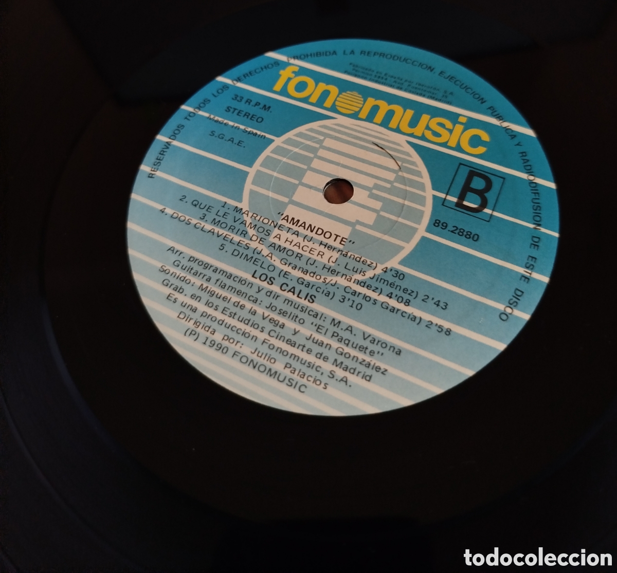 Discos de vinilo: Los Calis - Am&aacute;ndote - Foto 3