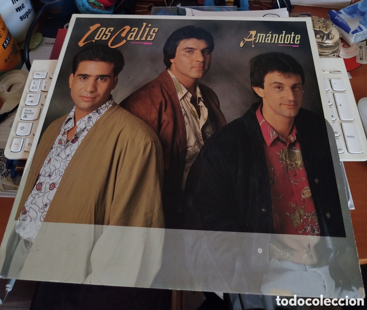 Discos de vinilo: Los Calis - Am&aacute;ndote - Foto 1