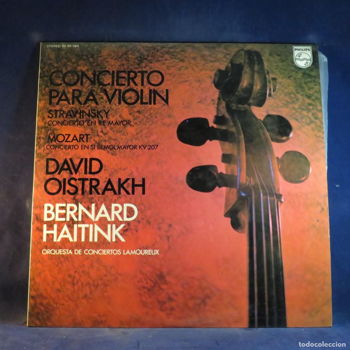 Discos de vinilo: STRAVINSKY, MOZART, OISTRAKH, HAITINK - CONCERTO IN D MAJOR / CONCERTO IN B FLAT MAJOR K. 207) - LP