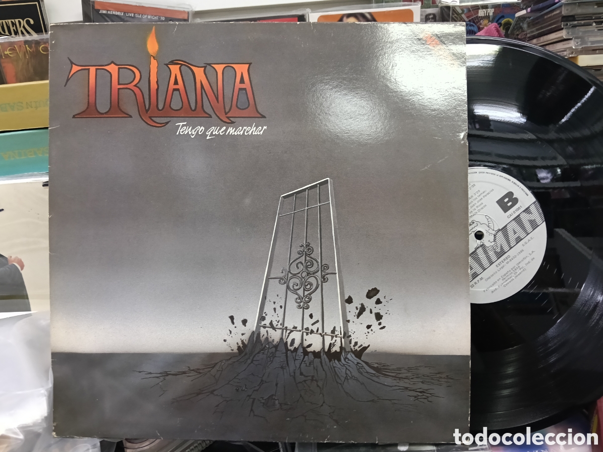 Discos de vinilo: Triana LP tengo que marchar 1986 escuchado