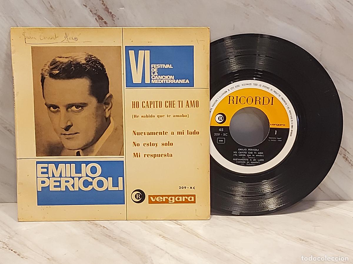 Discos de vinilo: EMILIO PERICOLI | HO CAPITO CHE TI AMO +3 | EP-VERGARA 209-XC | MBC ***