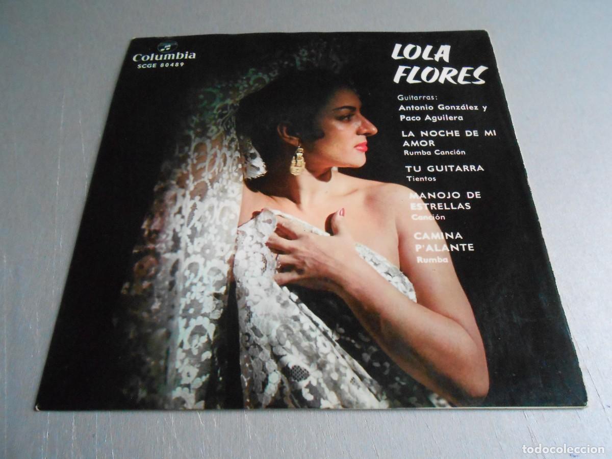 Discos de vinilo: LOLA FLORES, EP, LA NOCHE DE MI AMOR + 3, A&Ntilde;O 1962, COLUMBIA, SCGE 80.489